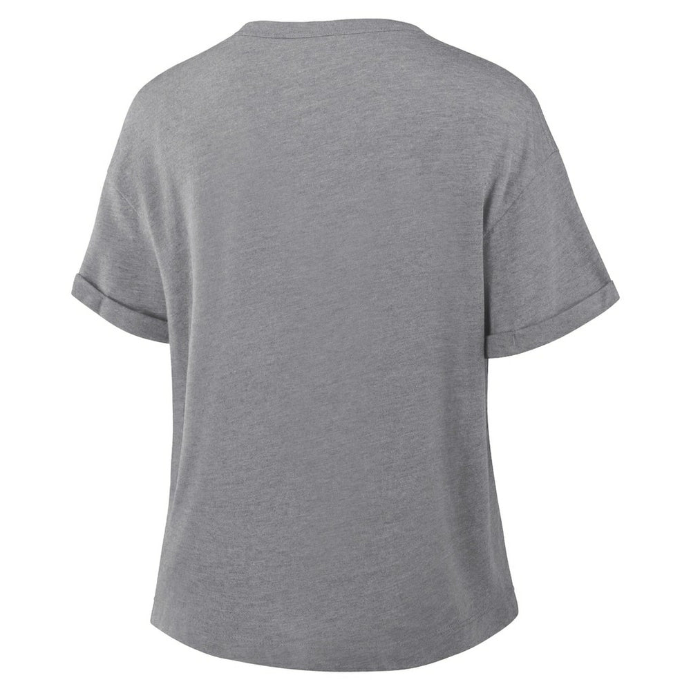 Chicago Bears Women's Swing Pass Tri-Blend Boxy T-Shirt Heather Gray | Fanatics