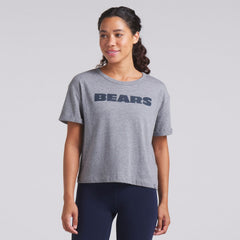 Chicago Bears Women's Swing Pass Tri-Blend Boxy T-Shirt Heather Gray | Fanatics