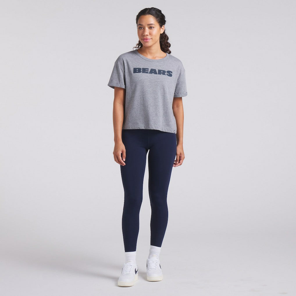 Chicago Bears Women's Swing Pass Tri-Blend Boxy T-Shirt Heather Gray | Fanatics