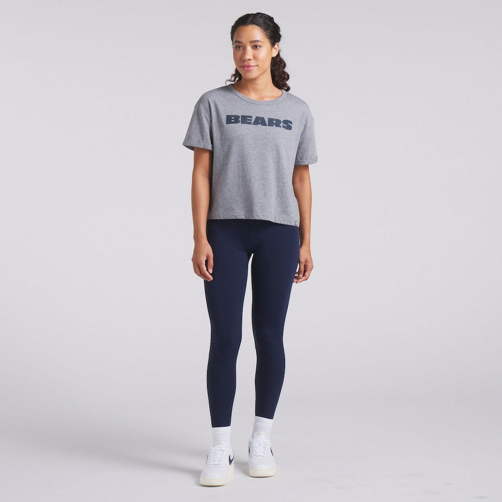 Chicago Bears Women's Swing Pass Tri-Blend Boxy T-Shirt Heather Gray | Fanatics