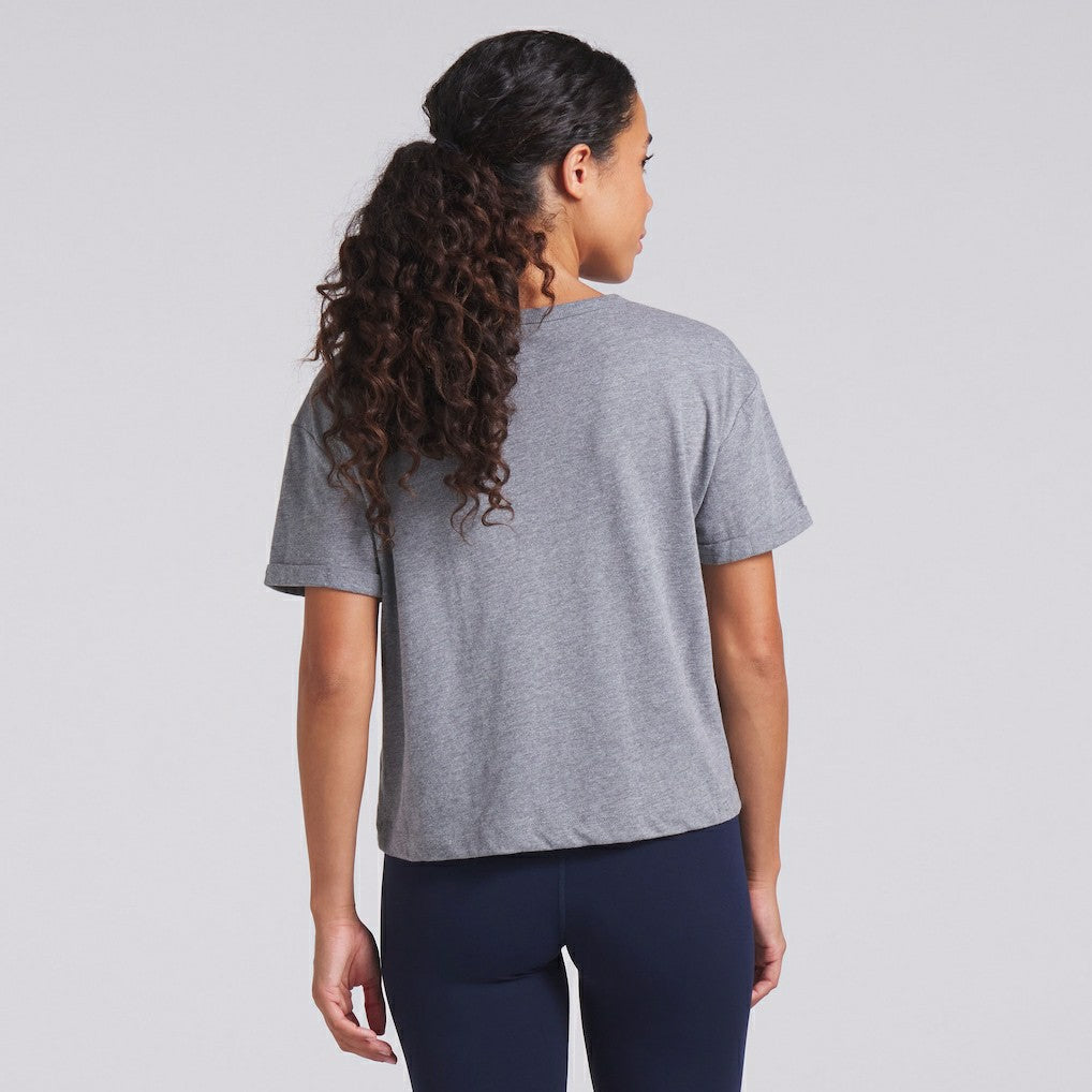 Chicago Bears Women's Swing Pass Tri-Blend Boxy T-Shirt Heather Gray | Fanatics