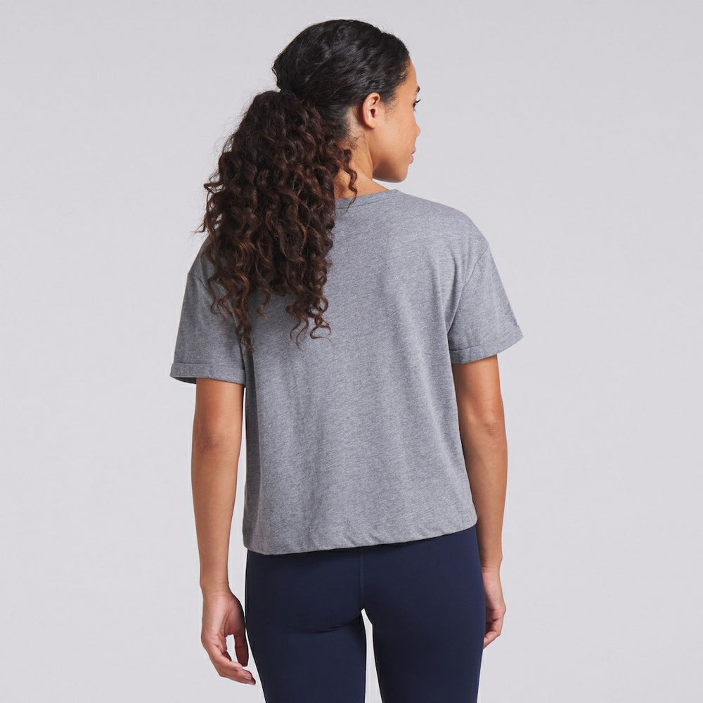 Chicago Bears Women's Swing Pass Tri-Blend Boxy T-Shirt Heather Gray | Fanatics