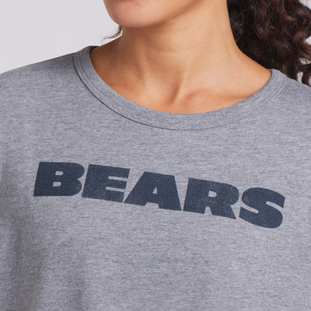 Chicago Bears Women's Swing Pass Tri-Blend Boxy T-Shirt Heather Gray | Fanatics