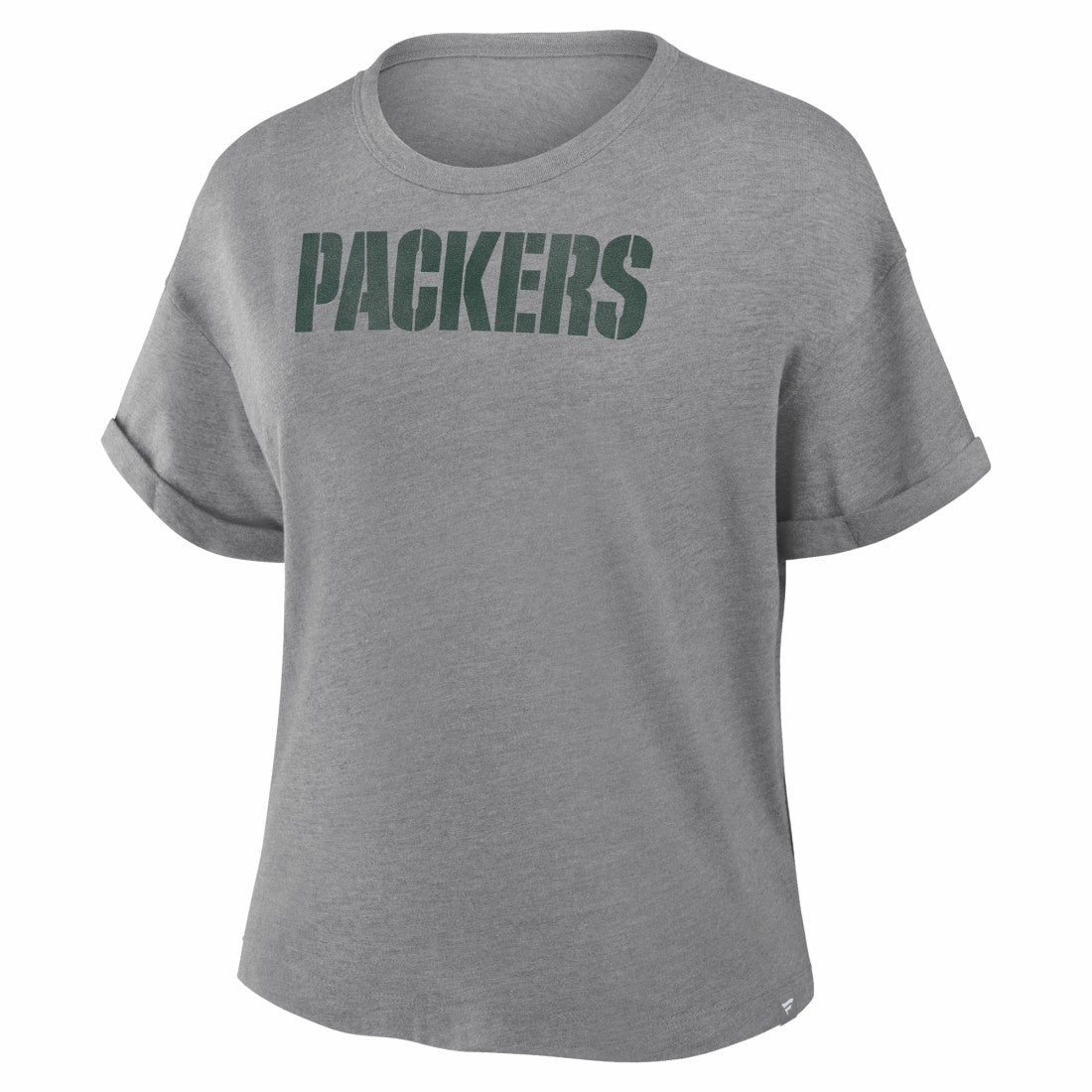 Green Bay Packers Women's Swing Pass Tri-Blend Boxy T-Shirt Heather Gray | Fanatics