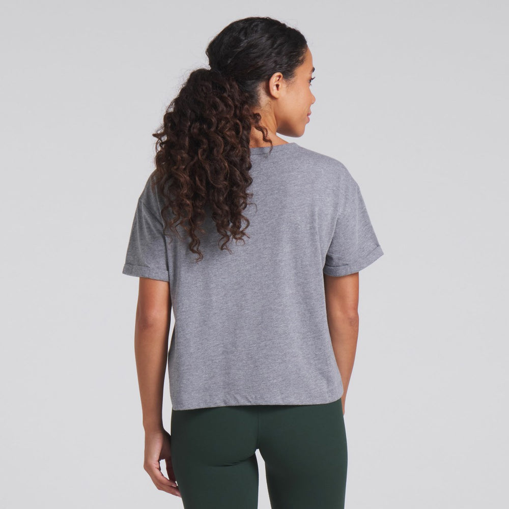 Green Bay Packers Women's Swing Pass Tri-Blend Boxy T-Shirt Heather Gray | Fanatics