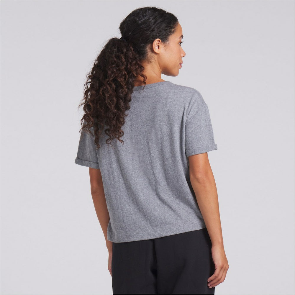 Pittsburgh Steelers Women's Swing Pass Tri-Blend Boxy T-Shirt Heather Gray | Fanatics