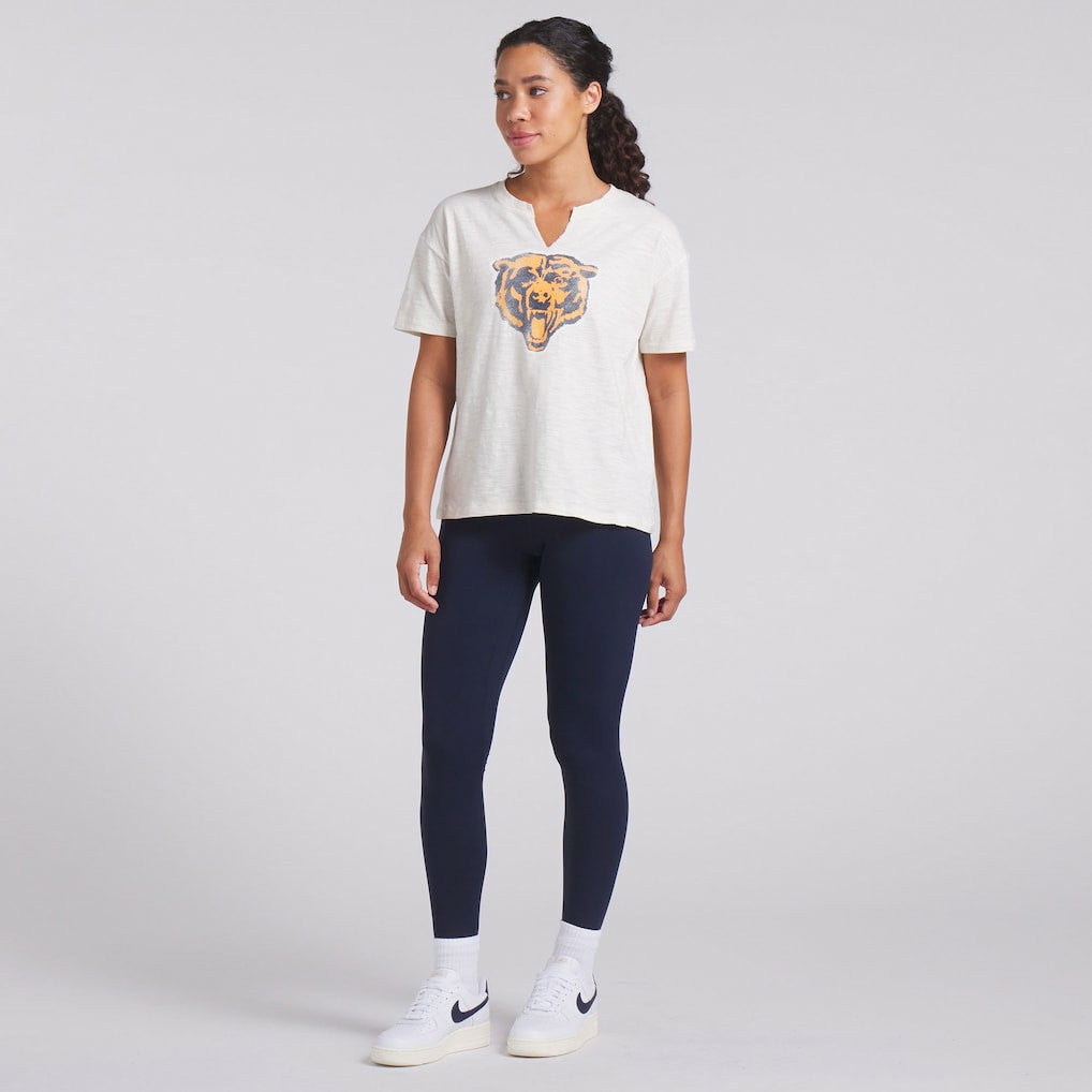 Chicago Bears Women's Trick Play Slub Boxy T-Shirt Cream | Fanatics
