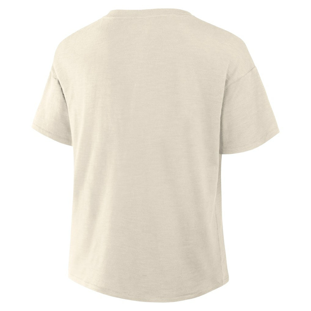 Cleveland Browns Women's Trick Play Slub Boxy T-Shirt Cream | Fanatics