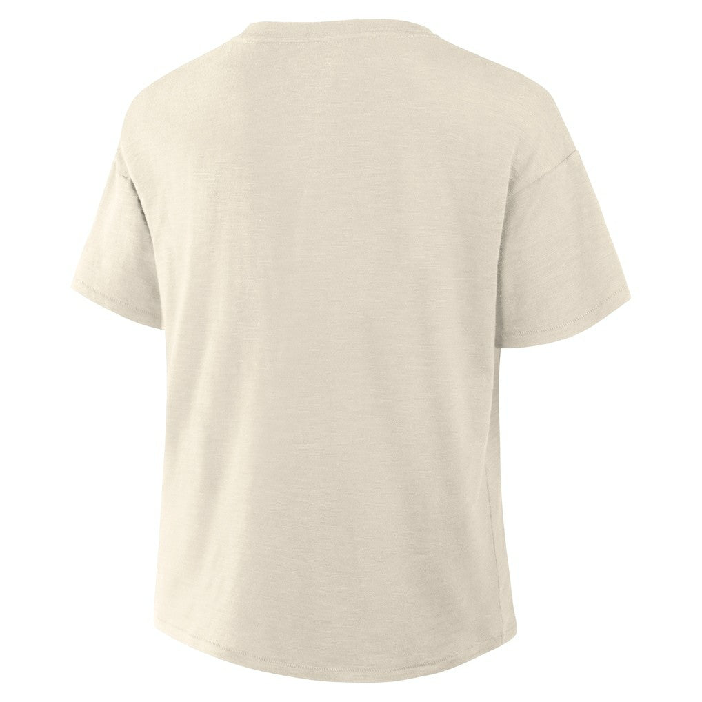 Dallas Cowboys Women's Trick Play Slub Boxy T-Shirt Cream | Fanatics