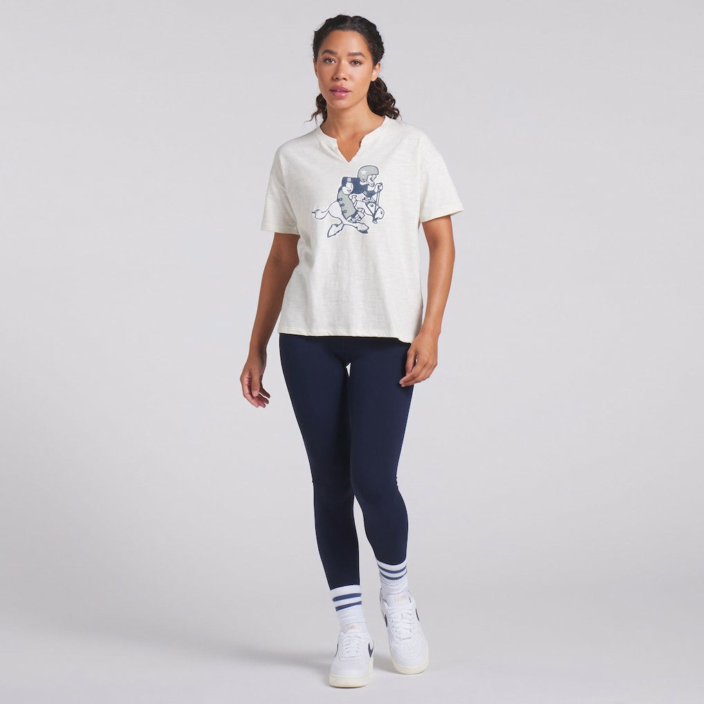 Dallas Cowboys Women's Trick Play Slub Boxy T-Shirt Cream | Fanatics