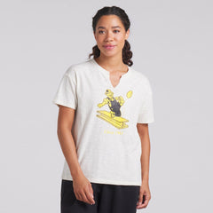 Pittsburgh Steelers Women's Trick Play Slub Boxy T-Shirt Cream | Fanatics