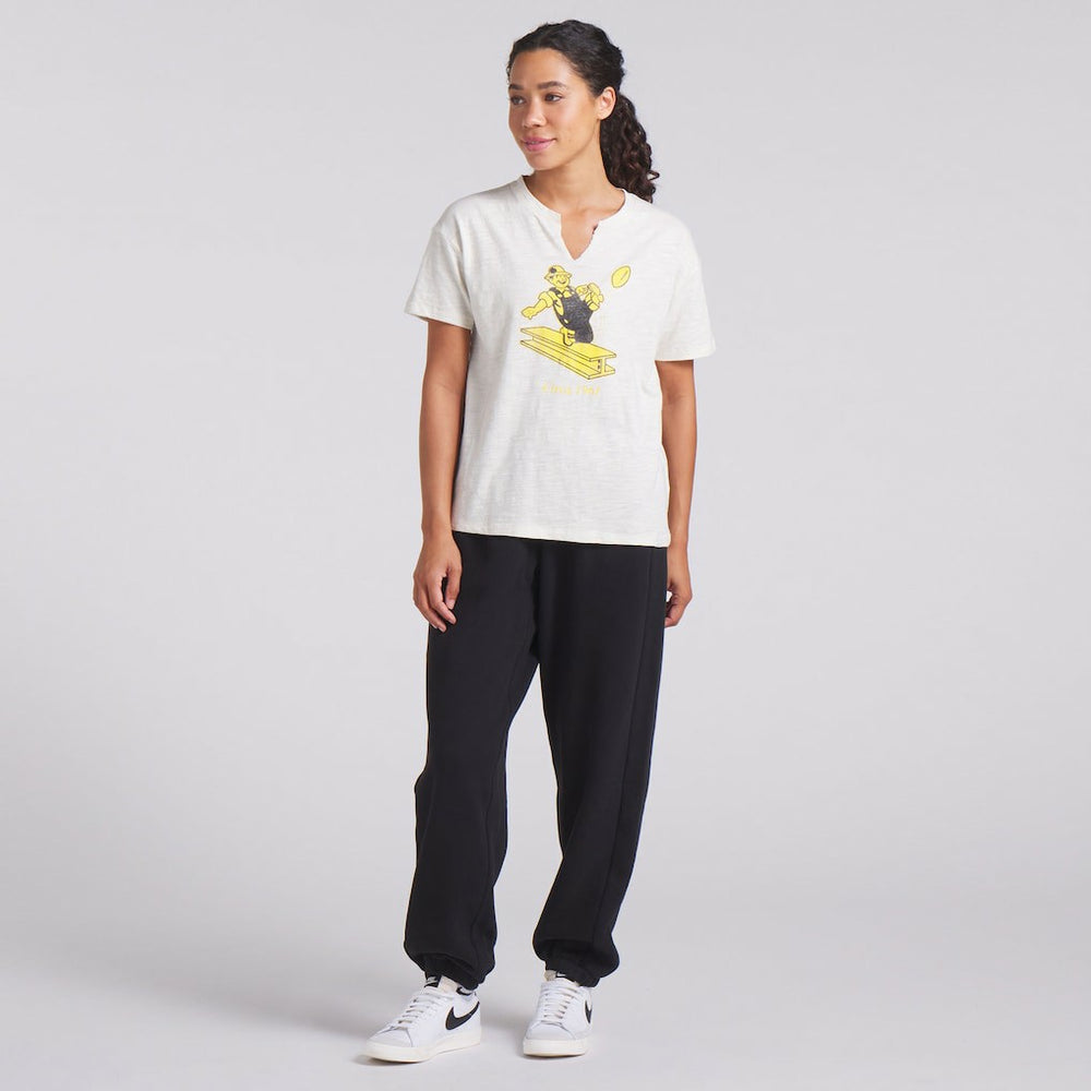 Green Bay Packers Women's Trick Play Slub Boxy T-Shirt Cream | Fanatics