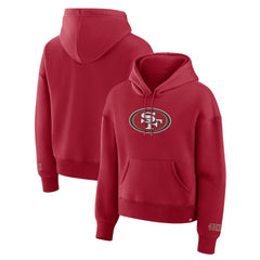 San Francisco 49ers Women's Legacy Fleece Pullover Hoodie Scarlet | Fanatics