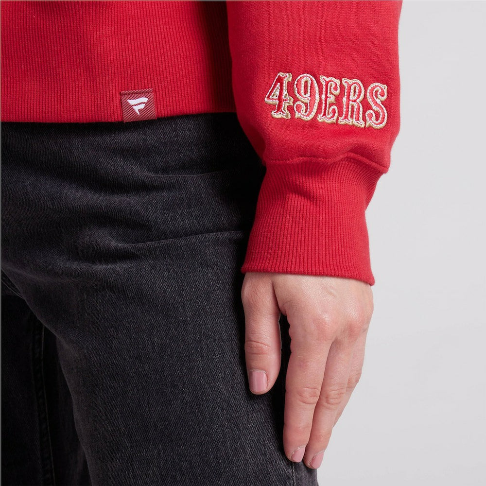 San Francisco 49ers Women's Legacy Fleece Pullover Hoodie Scarlet | Fanatics