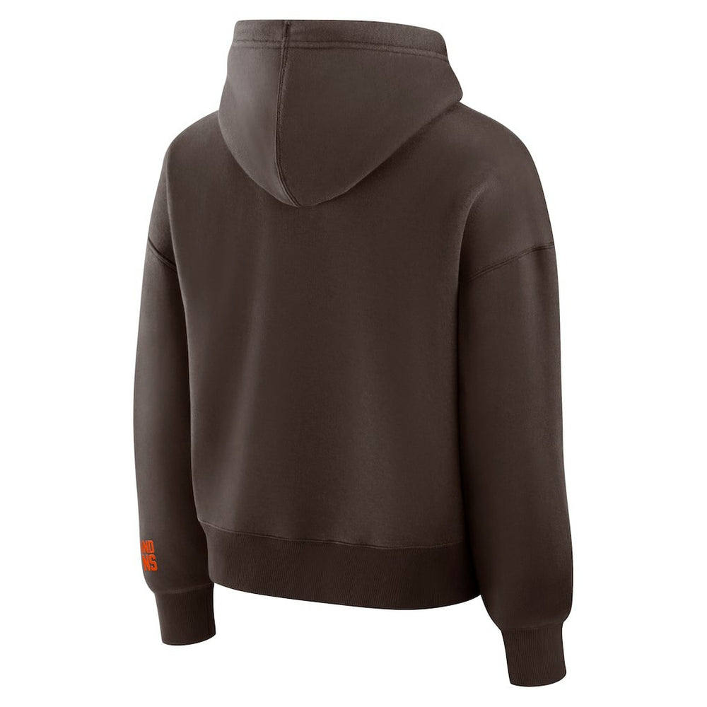 Cleveland Browns Women's Legacy Fleece Pullover Hoodie Brown | Fanatics