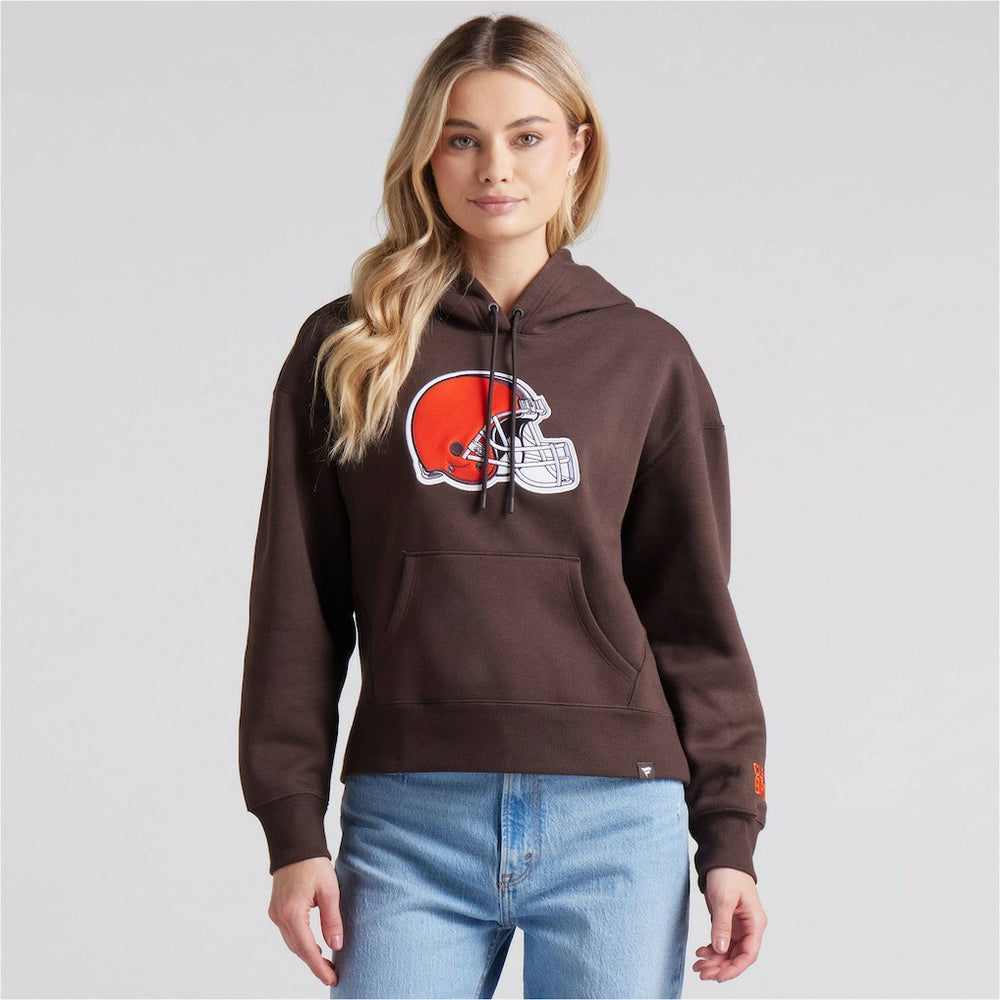 Cleveland Browns Women's Legacy Fleece Pullover Hoodie Brown | Fanatics