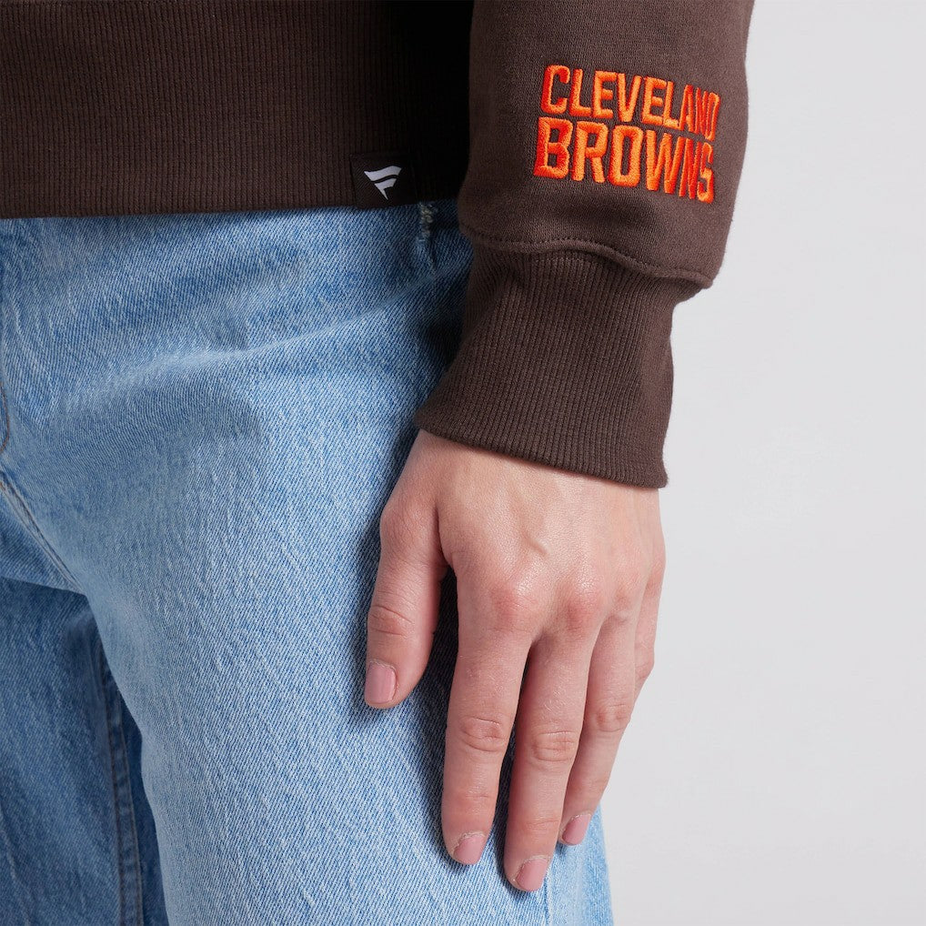 Cleveland Browns Women's Legacy Fleece Pullover Hoodie Brown | Fanatics