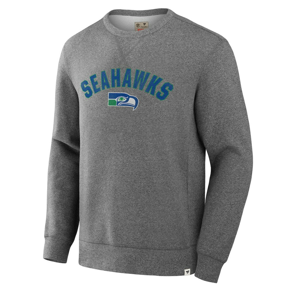 Seattle Seahawks Loop Terry Pullover Sweatshirt Heather Gray | Fanatics