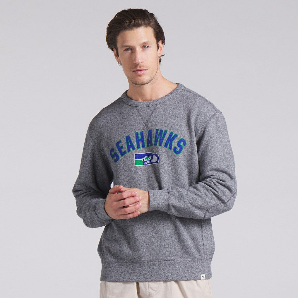 Seattle Seahawks Loop Terry Pullover Sweatshirt Heather Gray | Fanatics