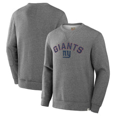 New York Giants Loop Terry Pullover Sweatshirt Heather Gray | Fanatics
