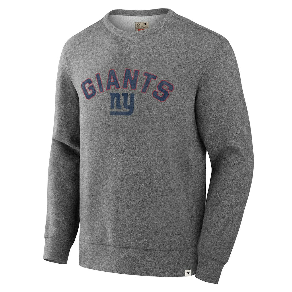 New York Giants Loop Terry Pullover Sweatshirt Heather Gray | Fanatics