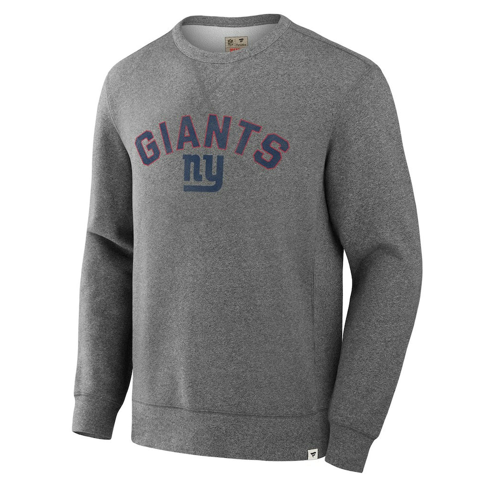 New York Giants Loop Terry Pullover Sweatshirt Heather Gray | Fanatics