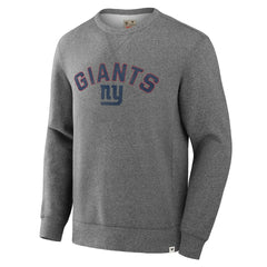 New York Giants Loop Terry Pullover Sweatshirt Heather Gray | Fanatics