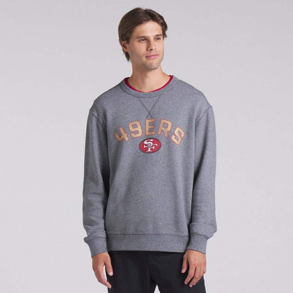 San Francisco 49ers Loop Terry Pullover Sweatshirt Heather Gray | Fanatics