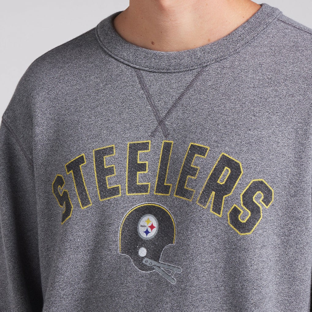 Pittsburgh Steelers Loop Terry Pullover Sweatshirt Heather Gray | Fanatics
