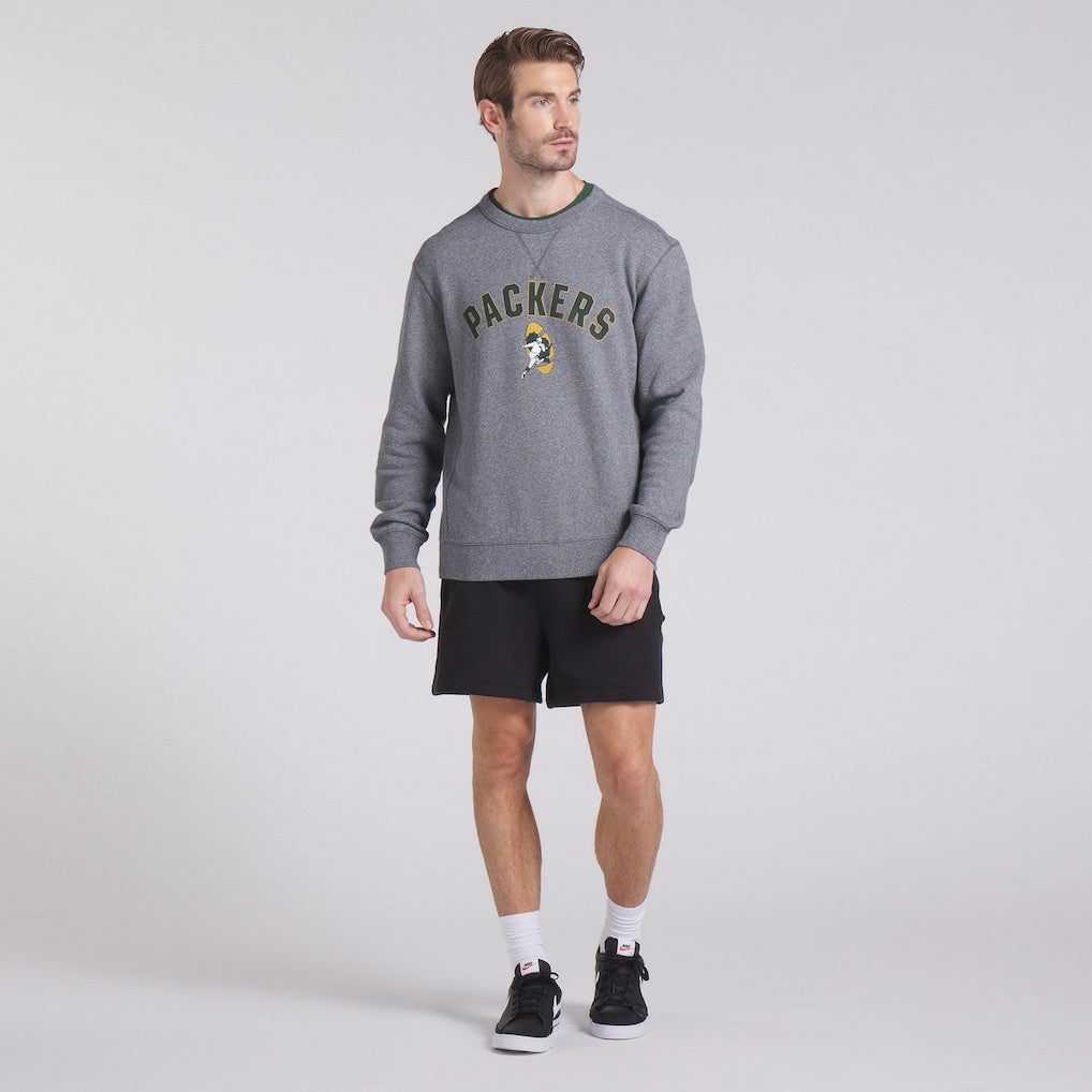 Green Bay Packers Loop Terry Pullover Sweatshirt Heather Gray | Fanatics