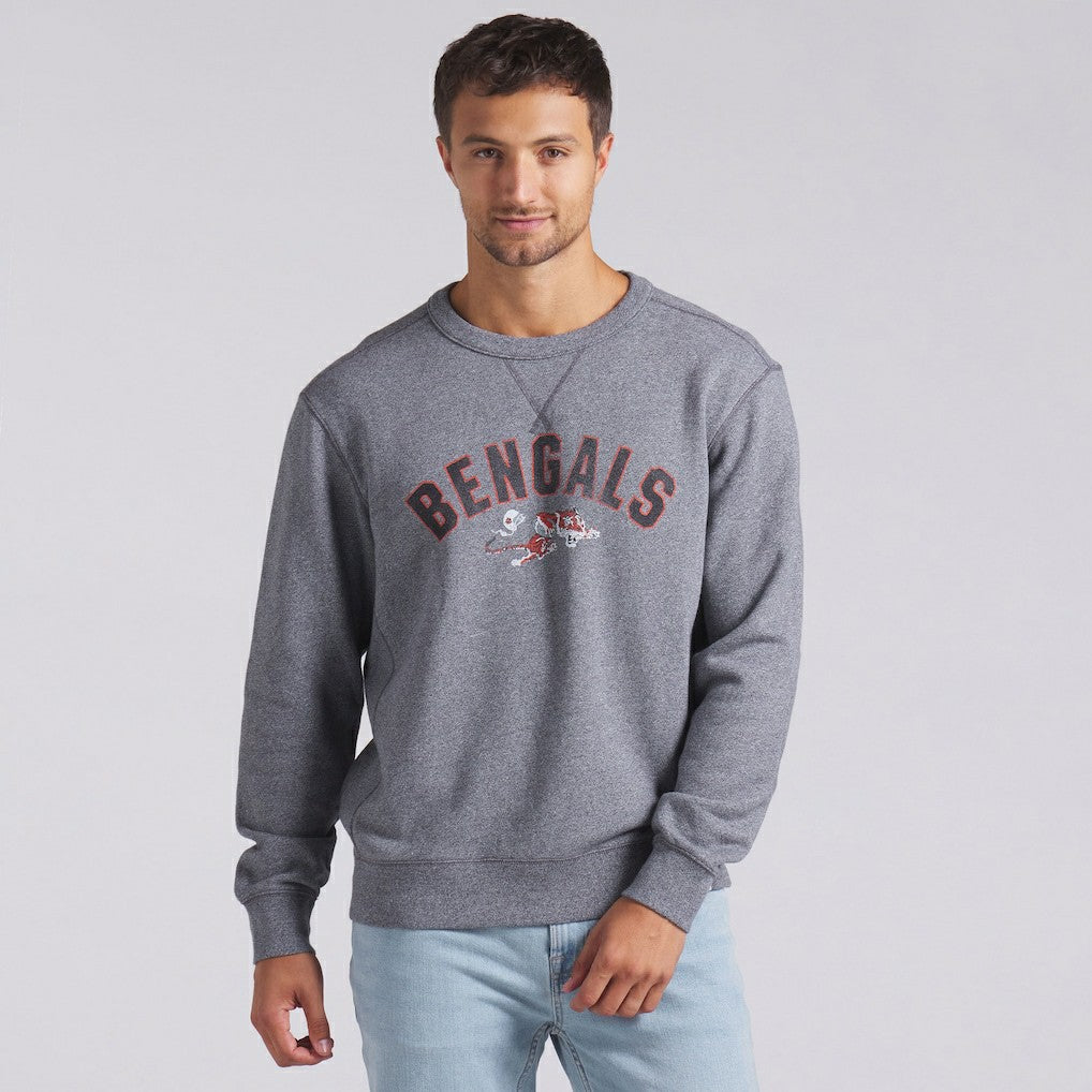 Cincinnati Bengals Loop Terry Pullover Sweatshirt Heather Gray | Fanatics
