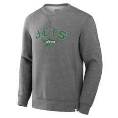 New York Jets Loop Terry Pullover Sweatshirt Heather Gray | Fanatics