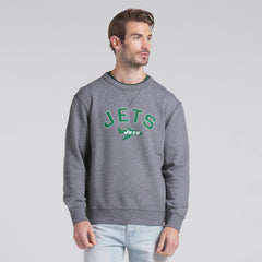 New York Jets Loop Terry Pullover Sweatshirt Heather Gray | Fanatics