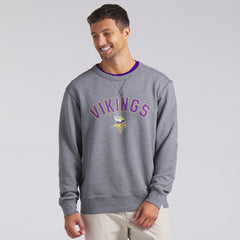 Minnesota Vikings Loop Terry Pullover Sweatshirt Heather Gray | Fanatics