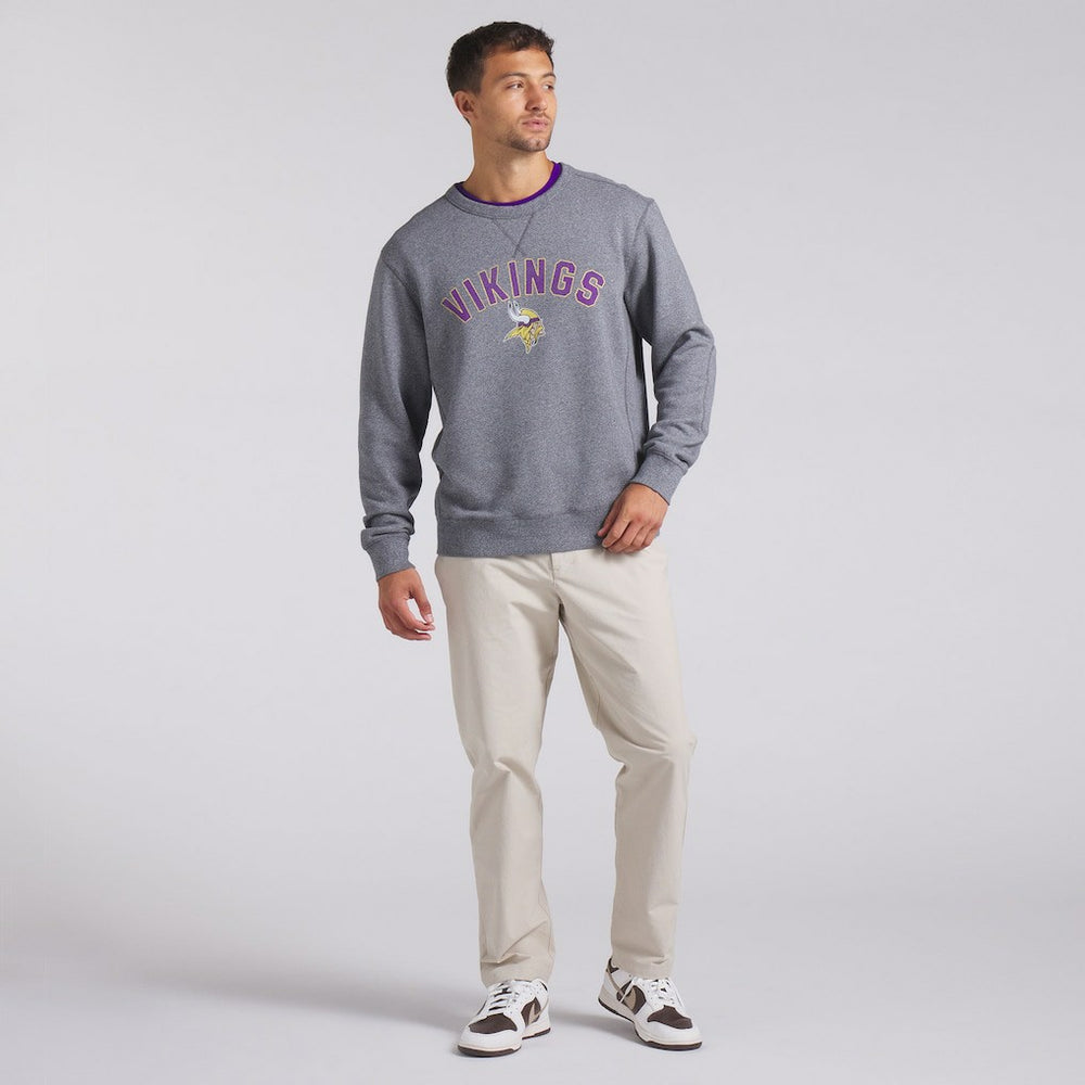 Minnesota Vikings Loop Terry Pullover Sweatshirt Heather Gray | Fanatics