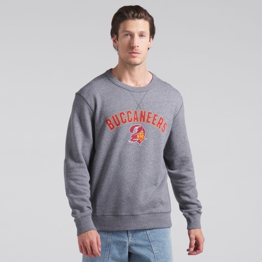 Tampa Bay Buccaneers Loop Terry Pullover Sweatshirt Heather Gray | Fanatics