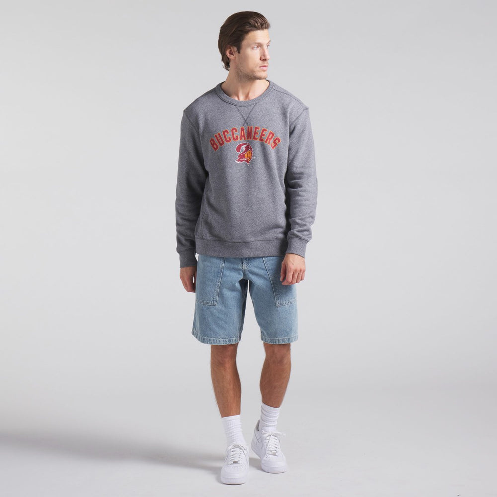 Tampa Bay Buccaneers Loop Terry Pullover Sweatshirt Heather Gray | Fanatics
