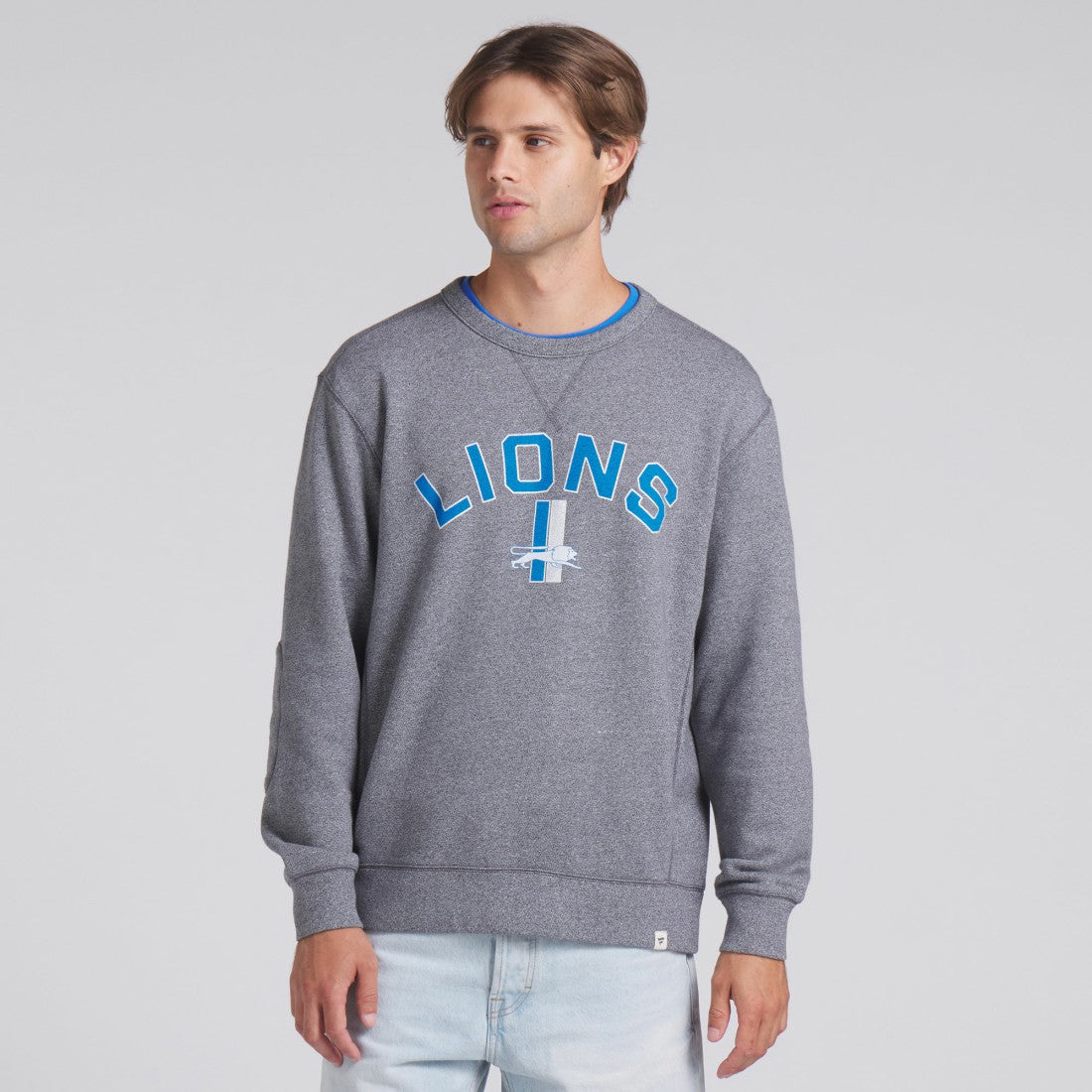 Detroit Lions Loop Terry Pullover Sweatshirt Heather Gray | Fanatics