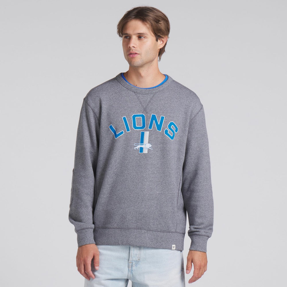 Detroit Lions Loop Terry Pullover Sweatshirt Heather Gray | Fanatics