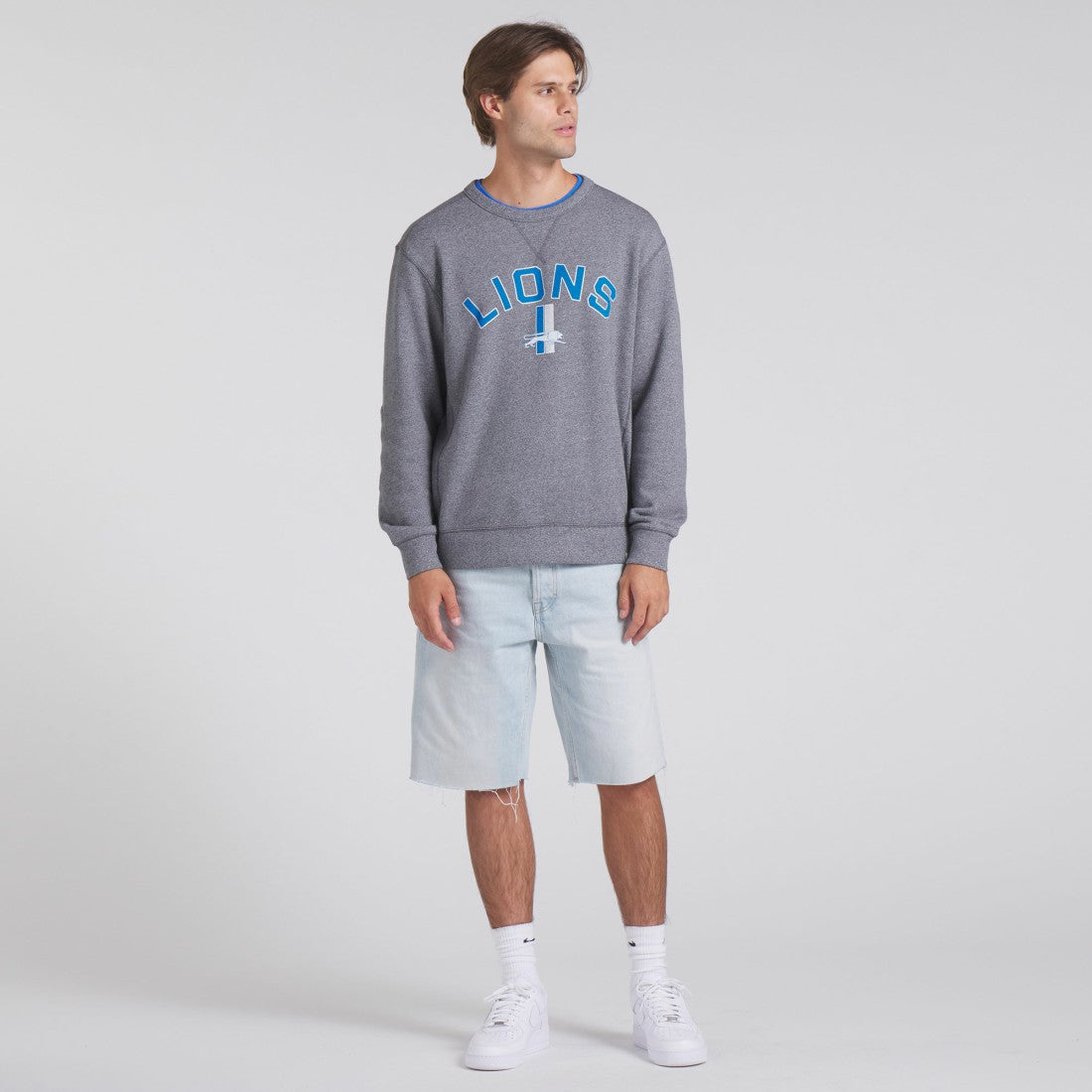 Detroit Lions Loop Terry Pullover Sweatshirt Heather Gray | Fanatics