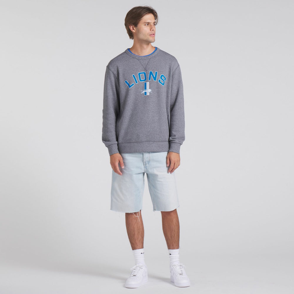 Detroit Lions Loop Terry Pullover Sweatshirt Heather Gray | Fanatics