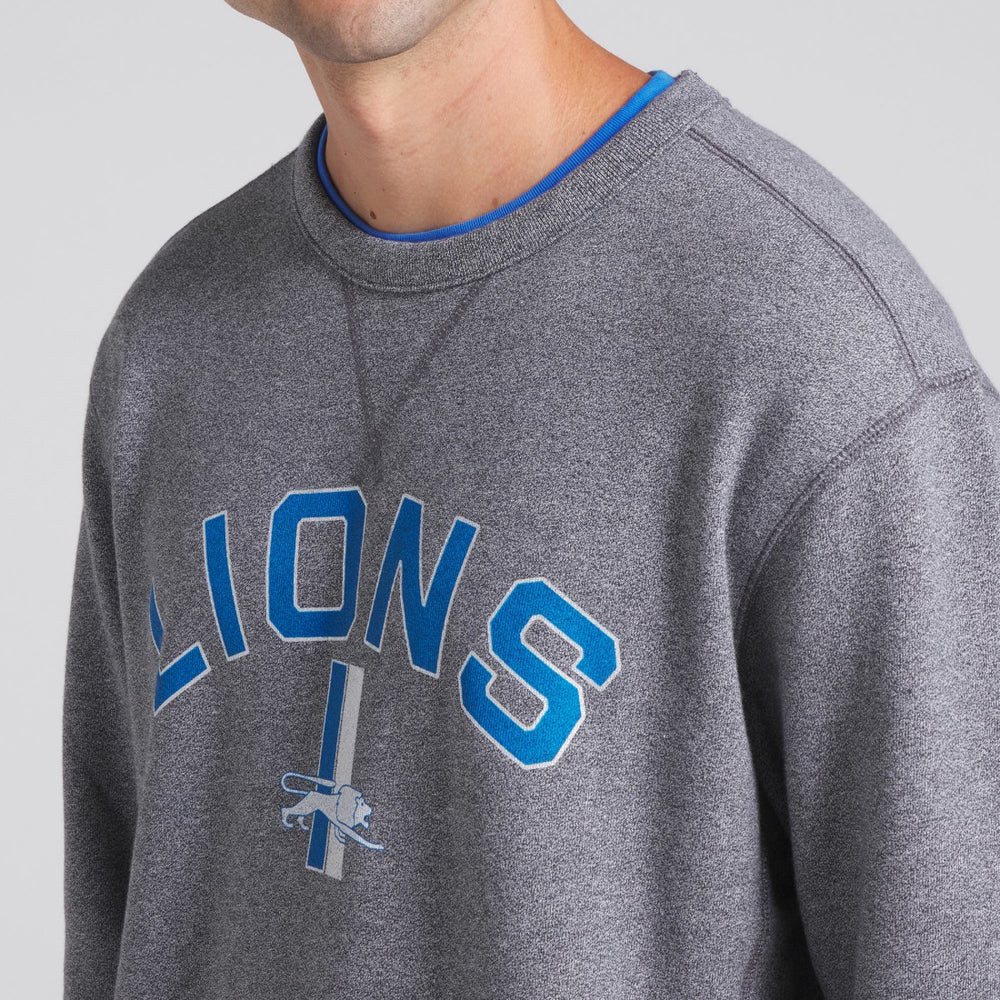 Detroit Lions Loop Terry Pullover Sweatshirt Heather Gray | Fanatics