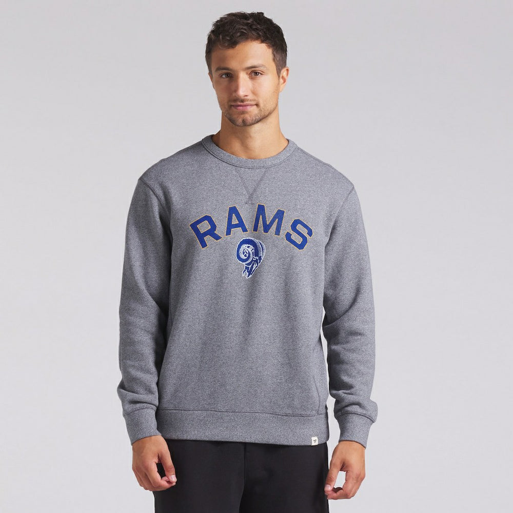 Los Angeles Rams Loop Terry Pullover Sweatshirt Heather Gray | Fanatics
