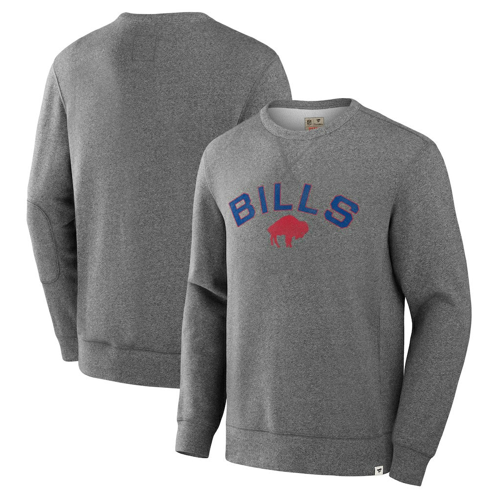Buffalo Bills Loop Terry Pullover Sweatshirt Heather Gray | Fanatics