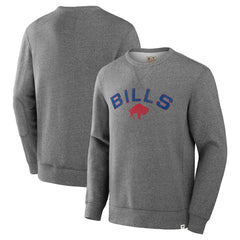 Buffalo Bills Loop Terry Pullover Sweatshirt Heather Gray | Fanatics