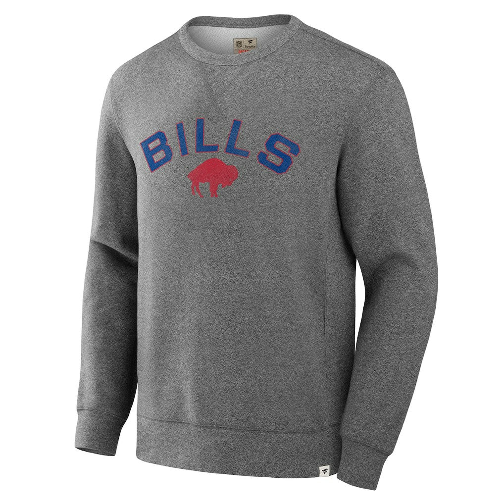 Buffalo Bills Loop Terry Pullover Sweatshirt Heather Gray | Fanatics