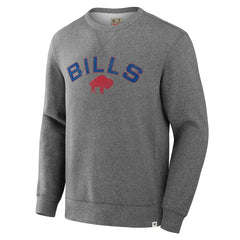 Buffalo Bills Loop Terry Pullover Sweatshirt Heather Gray | Fanatics