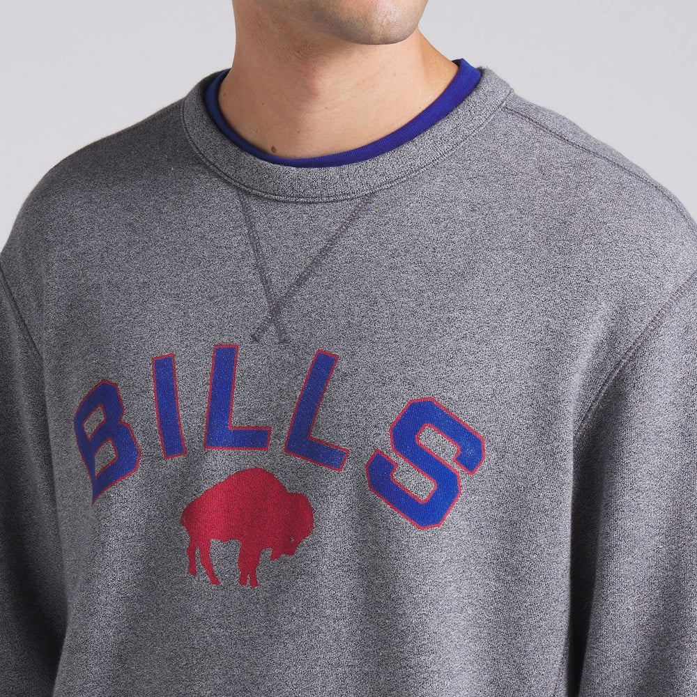 Buffalo Bills Loop Terry Pullover Sweatshirt Heather Gray | Fanatics