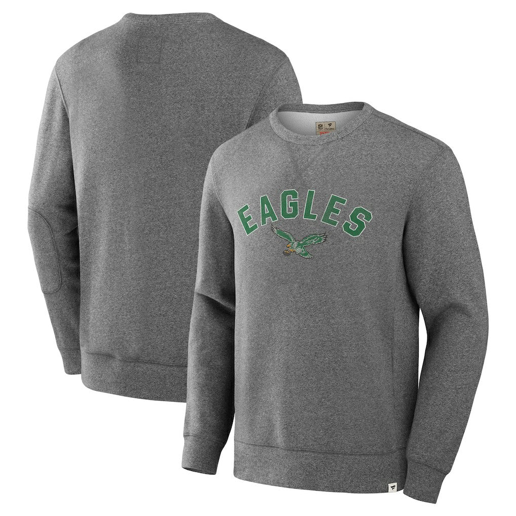 Philadelphia Eagles Loop Terry Pullover Sweatshirt Heather Gray | Fanatics