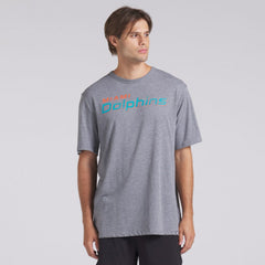Miami Dolphins Pass Rush Tri-Blend T-Shirt Heather Gray | Fanatics